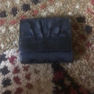 Coach blk wallet